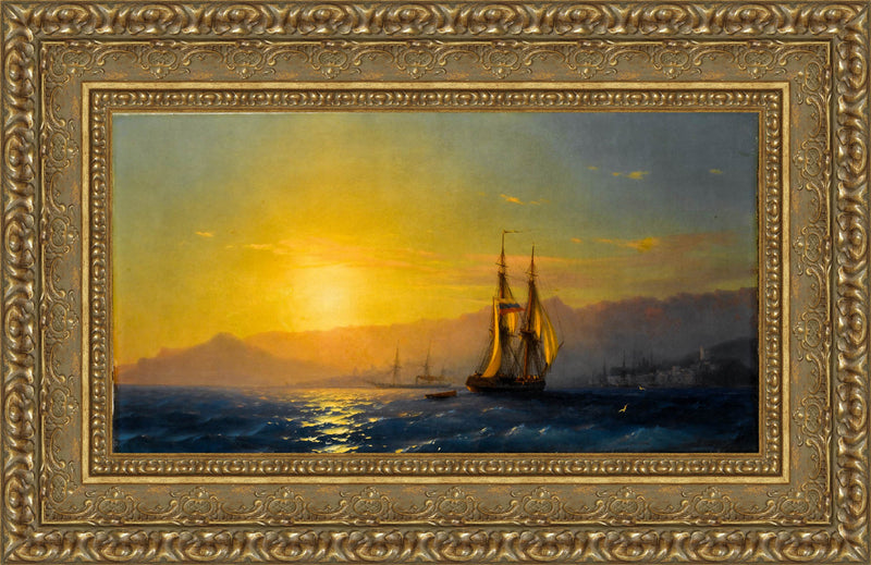 Ships at Sunset off the Crimean Coast – Ivan Aivazovsky, 1877