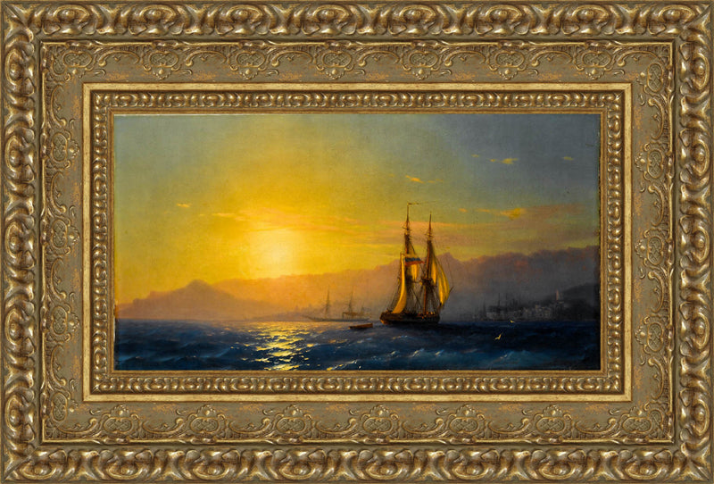 Ships at Sunset off the Crimean Coast – Ivan Aivazovsky, 1877