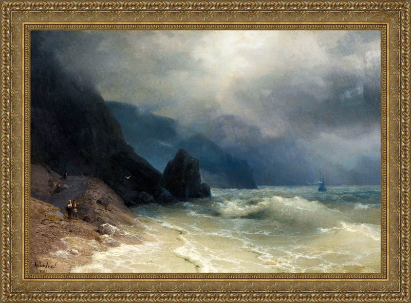 Rocky Coast in a Storm – Ivan Aivazovsky, 1886