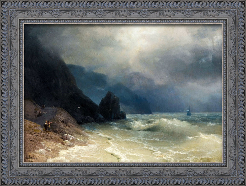 Rocky Coast in a Storm – Ivan Aivazovsky, 1886