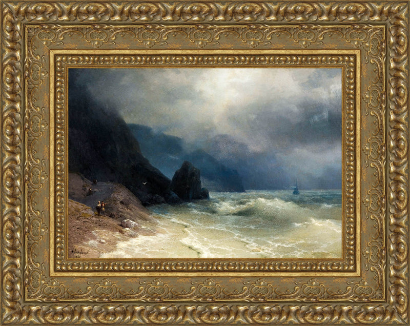 Rocky Coast in a Storm – Ivan Aivazovsky, 1886