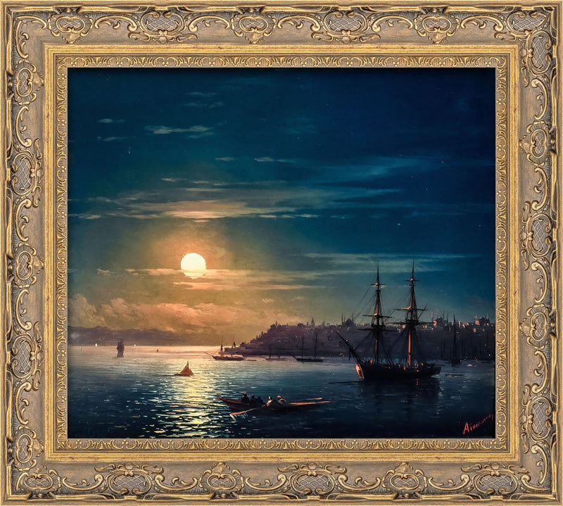 Constantinople in Moonlight – Ivan Aivazovsky, 1889