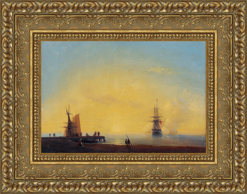 In the Roads, Evening – Ivan Aivazovsky, 1871
