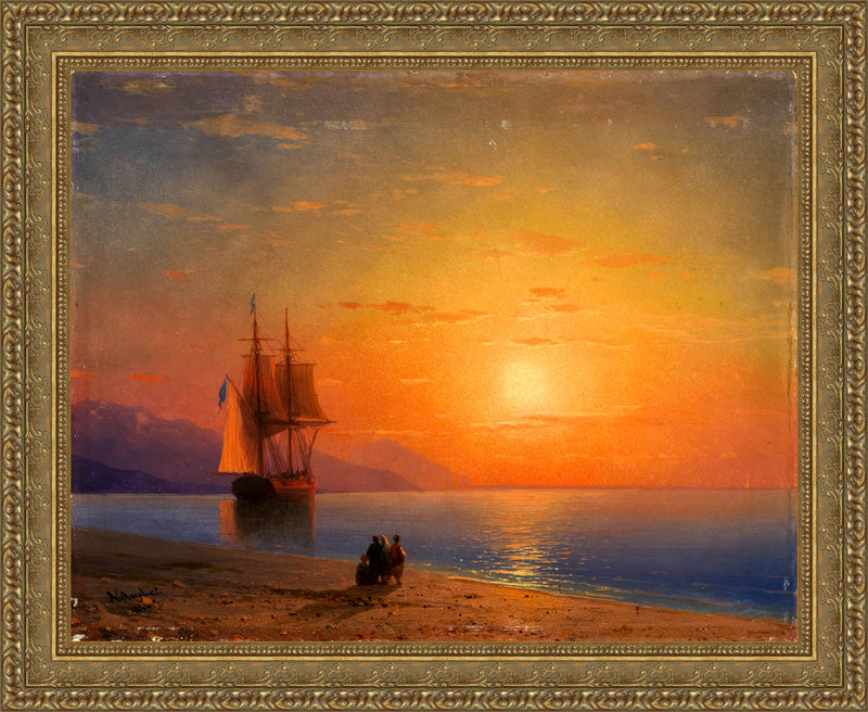 Sunset Over the Sea (Anagoria) – Ivan Aivazovsky, 1870