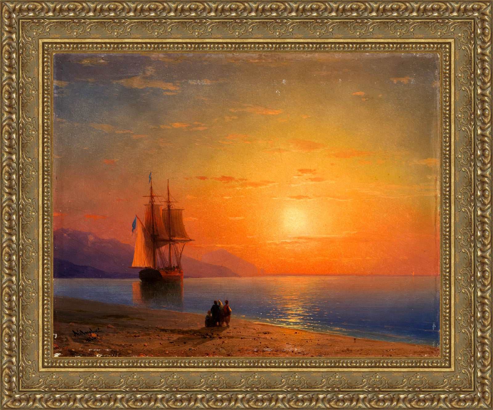 Sunset Over the Sea (Anagoria) – Ivan Aivazovsky, 1870