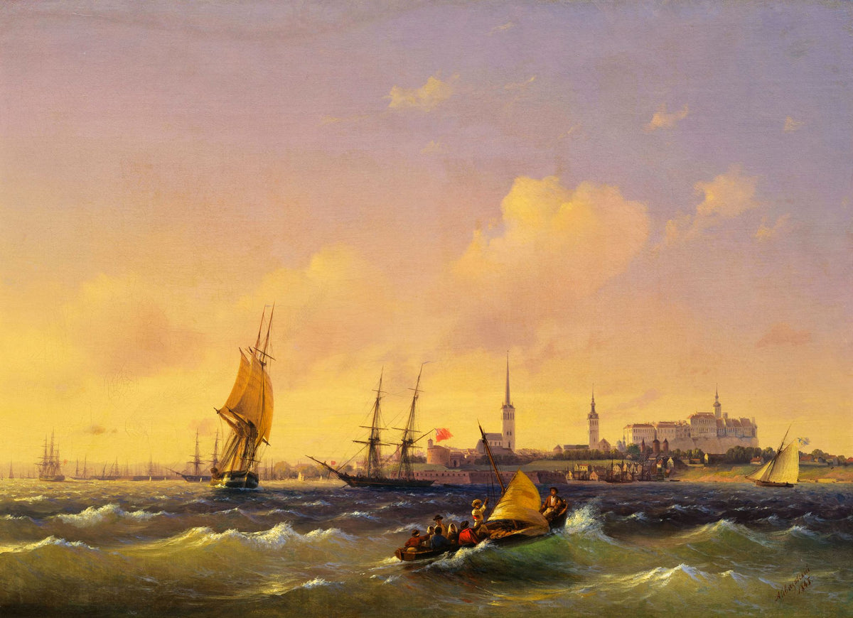 Reval – Ivan Aivazovsky, 1846, framed