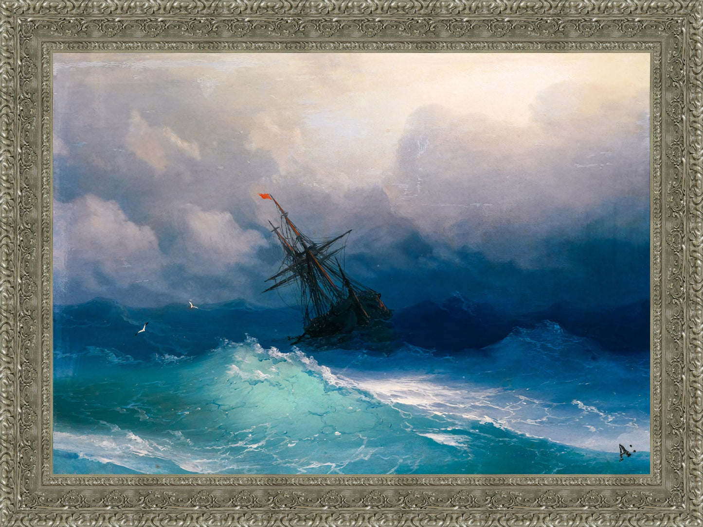 Ship in Stormy Seas