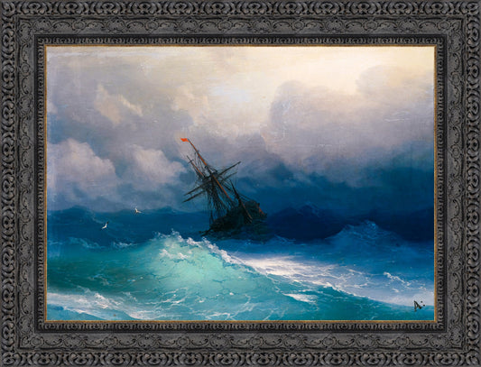 Ship in Stormy Seas