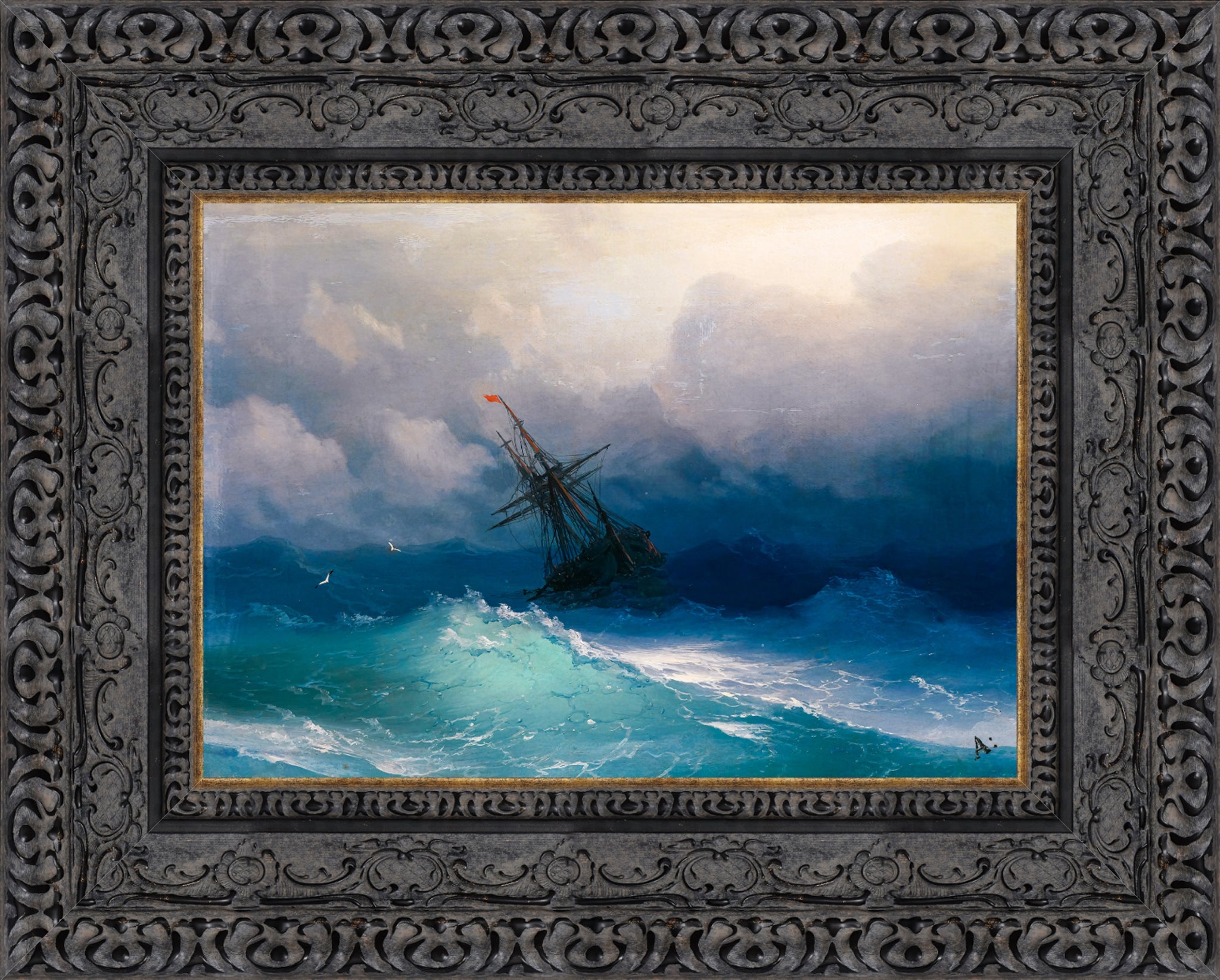 Ship in Stormy Seas