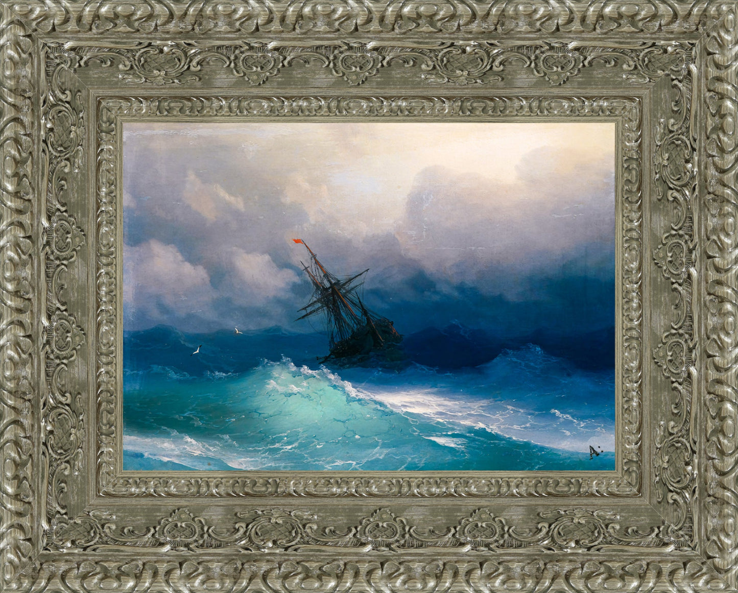 Ship in Stormy Seas