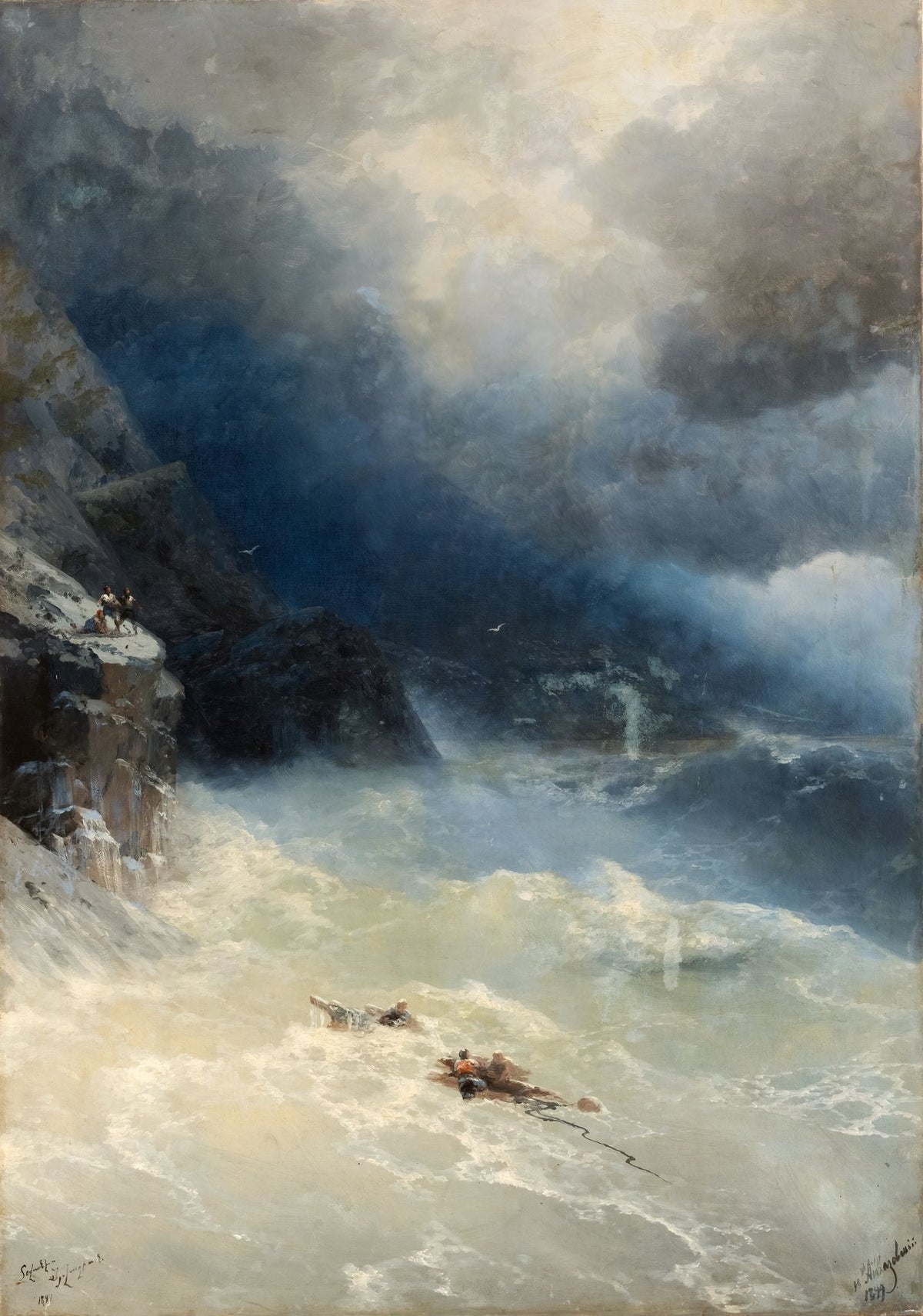Storm – Ivan Aivazovsky, 1886, framed