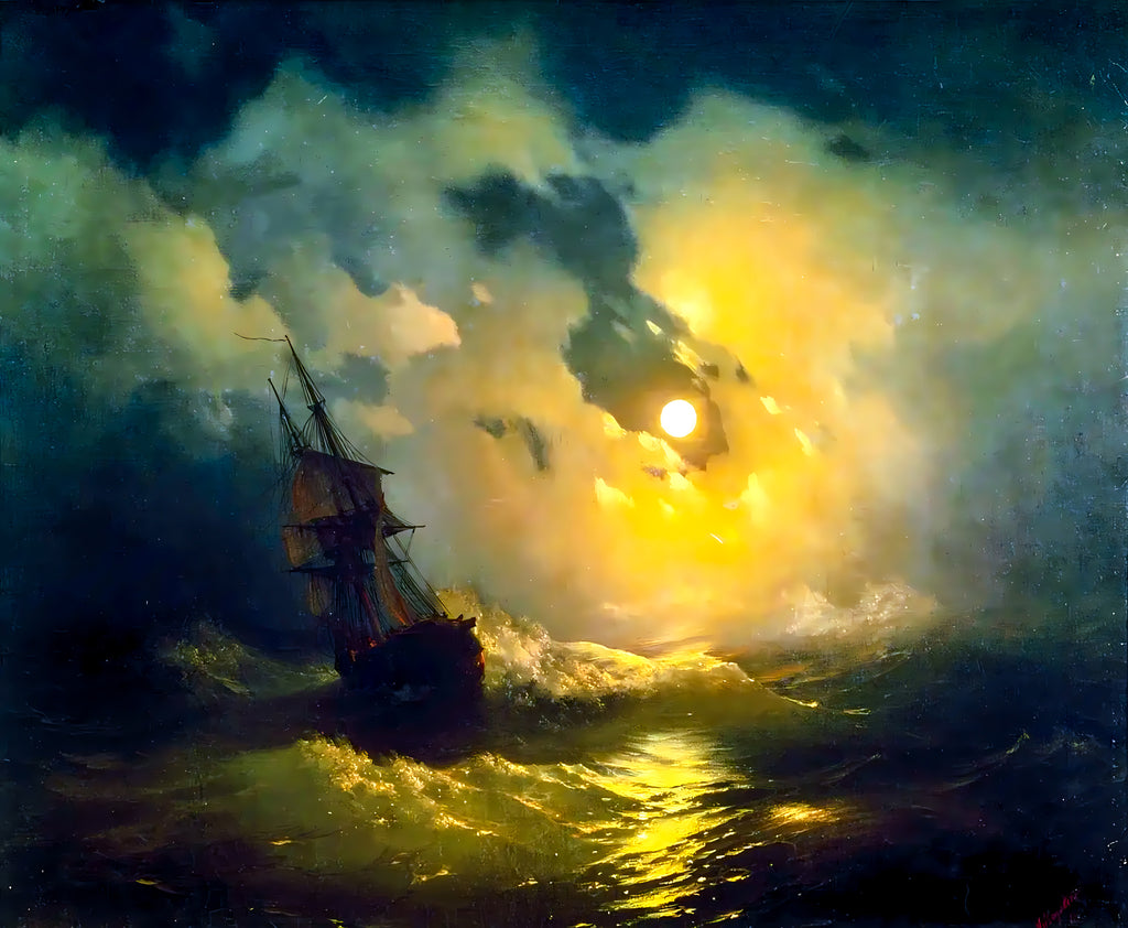 Stormy Sea at Night (Mer orageuse la nuit)