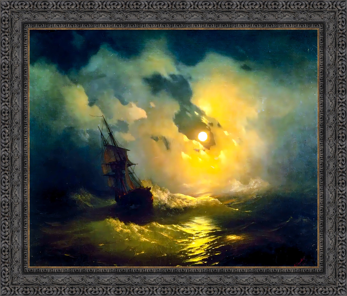 Stormy Sea at Night