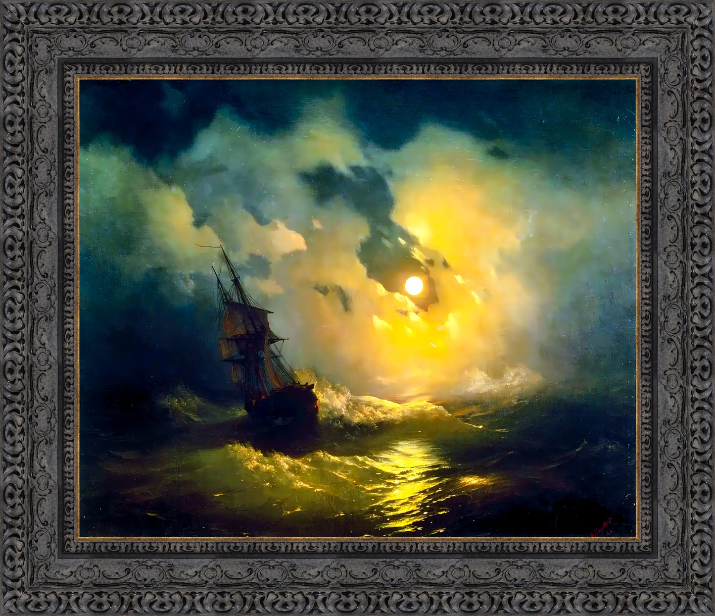 Stormy Sea at Night