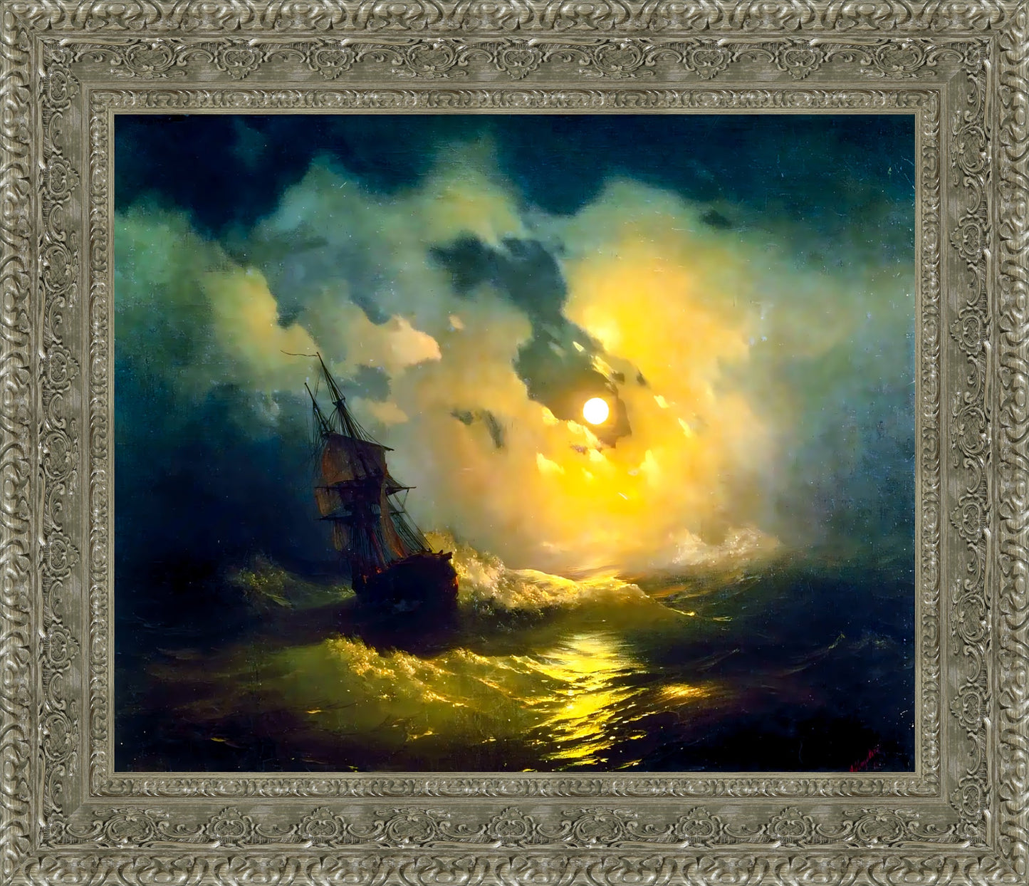 Stormy Sea at Night