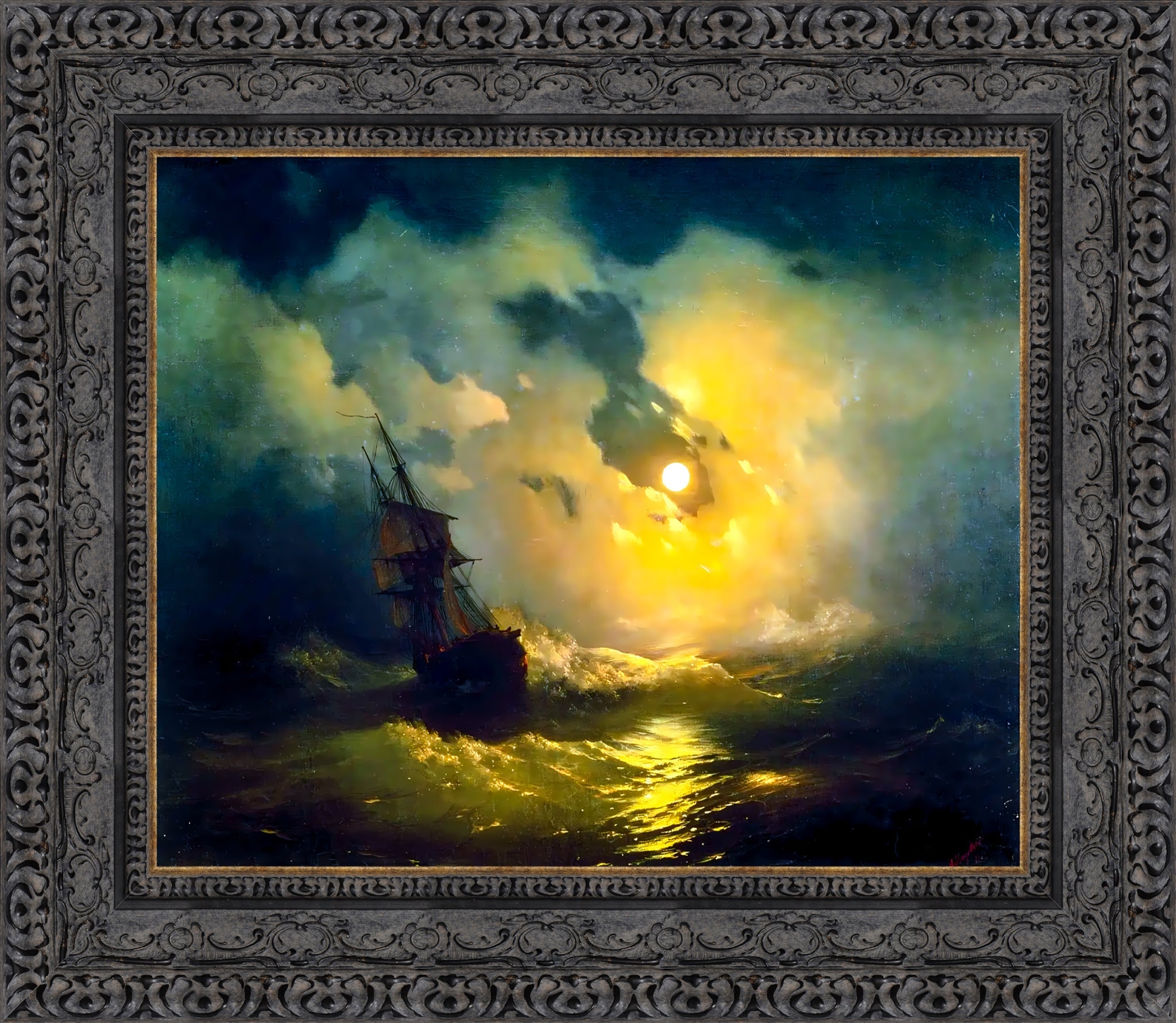 Stormy Sea at Night