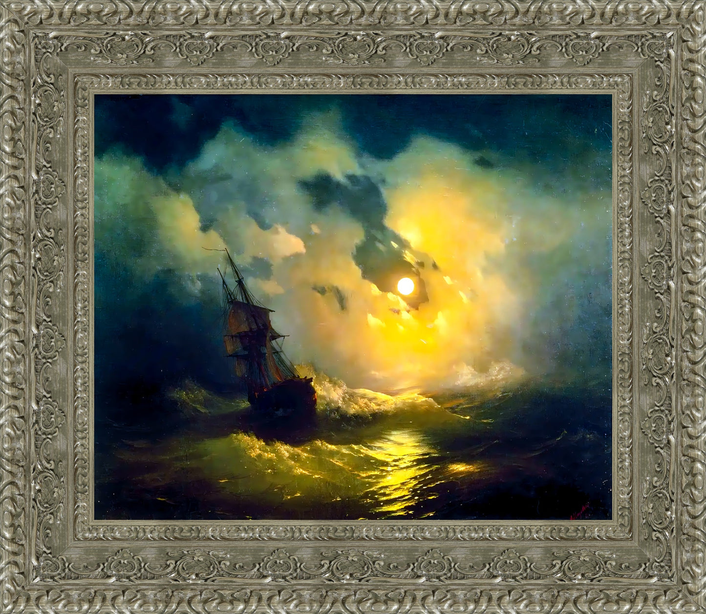 Stormy Sea at Night