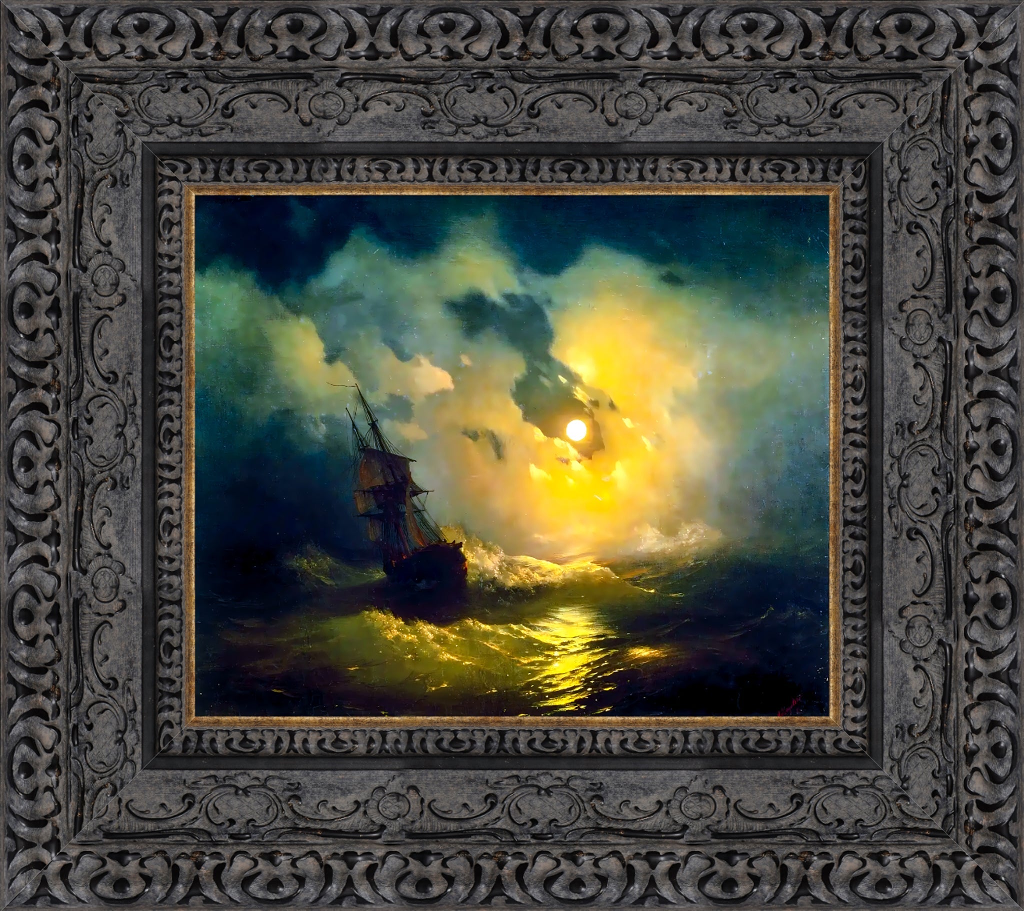 Stormy Sea at Night