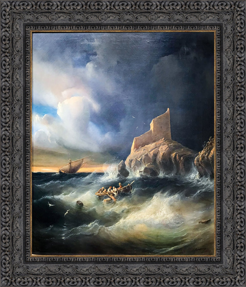 Survivors Near Mount Athos, Greece – Ivan Aivazovsky, 1856