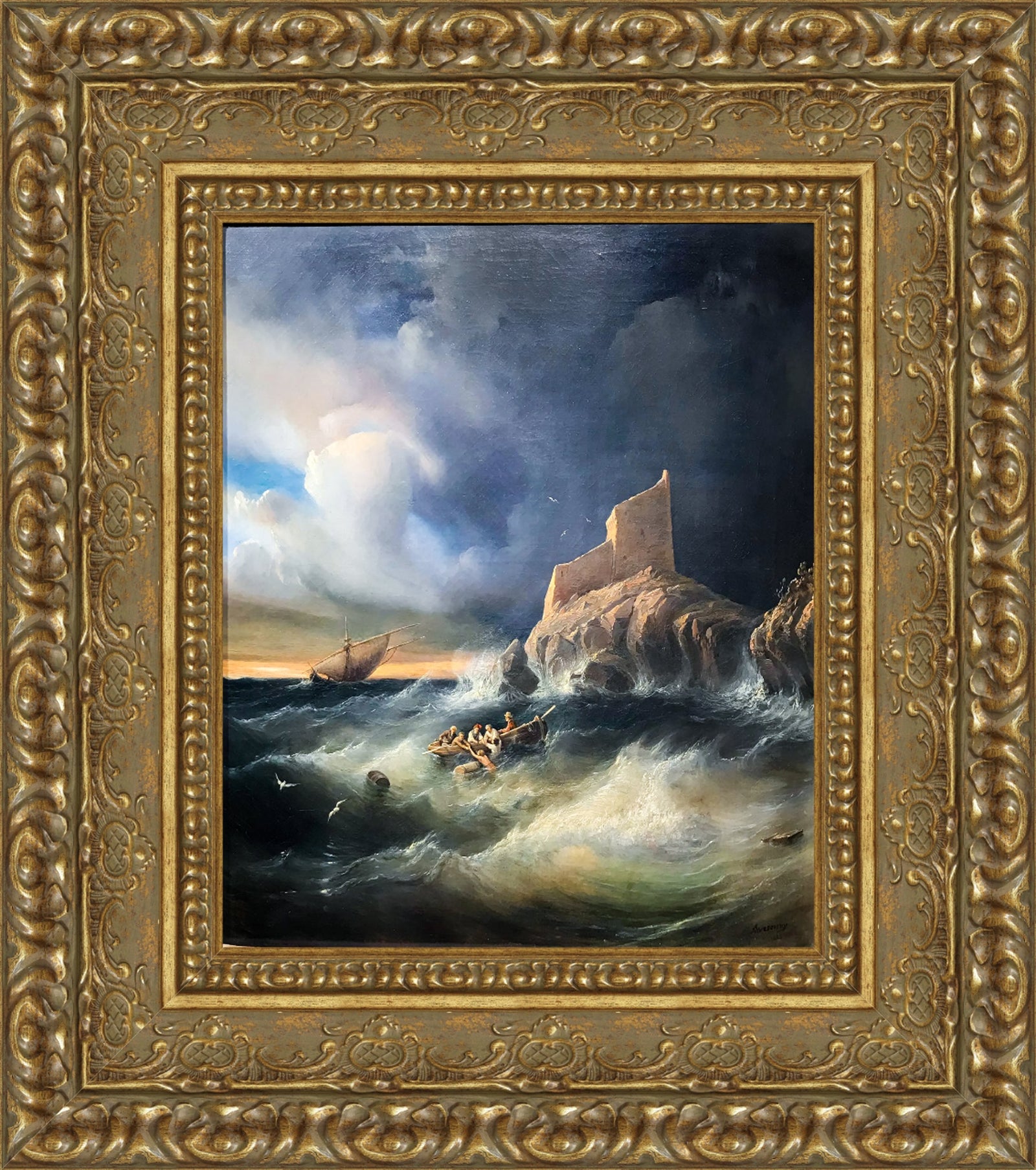 Survivors Near Mount Athos, Greece – Ivan Aivazovsky, 1856