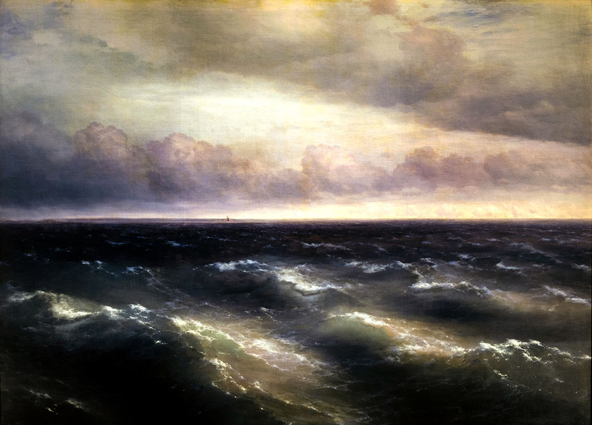 The Black Sea – Ivan Aivazovsky, 1881, framed