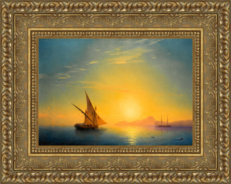 Sunset Over Ischia – Ivan Aivazovsky, 1857