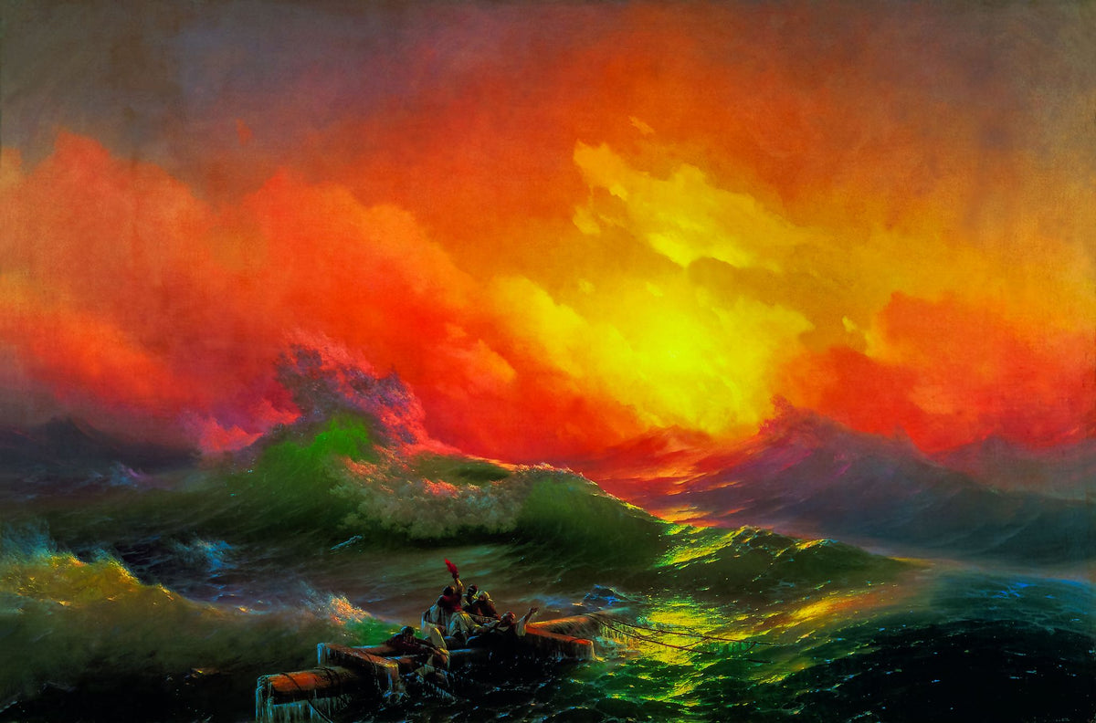 The Ninth Wave – Ivan Aivazovsky, 1850, framed