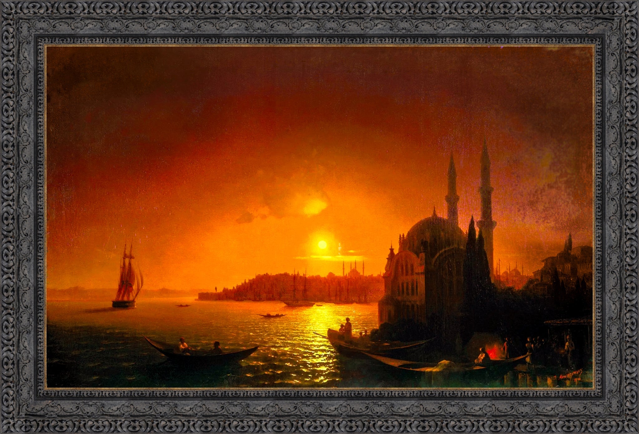 View of Constantinople by Moonlight