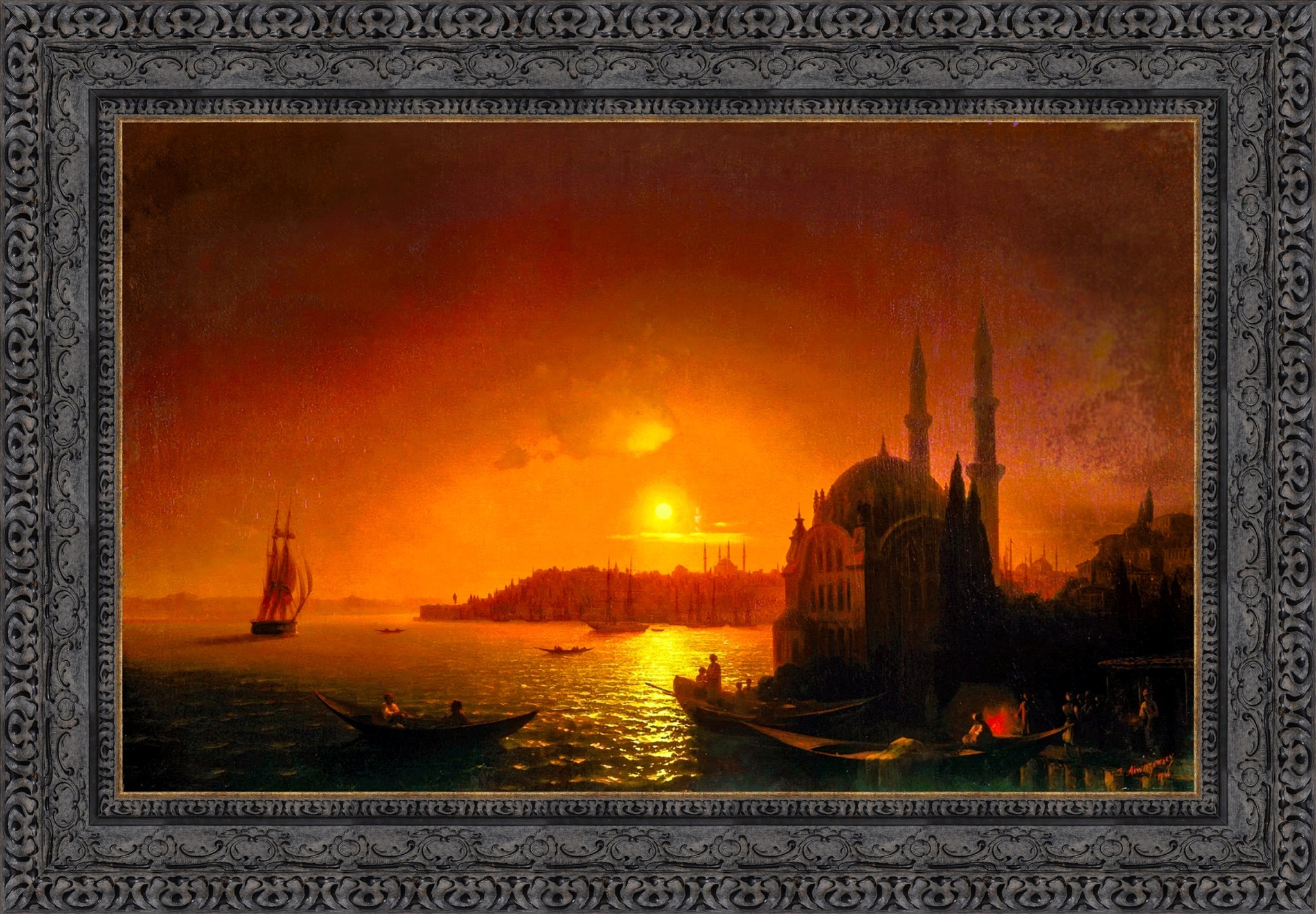 View of Constantinople by Moonlight