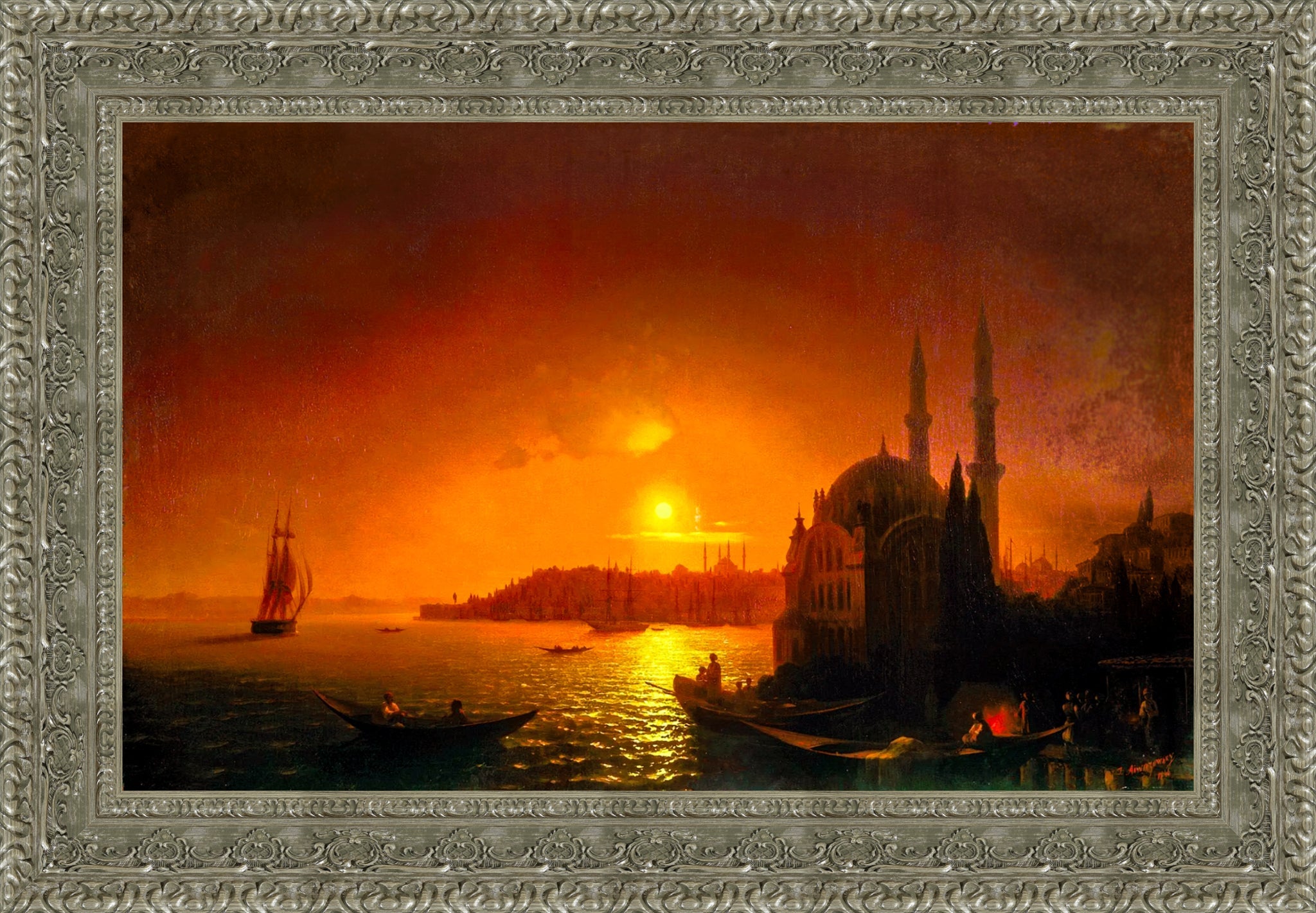 View of Constantinople by Moonlight