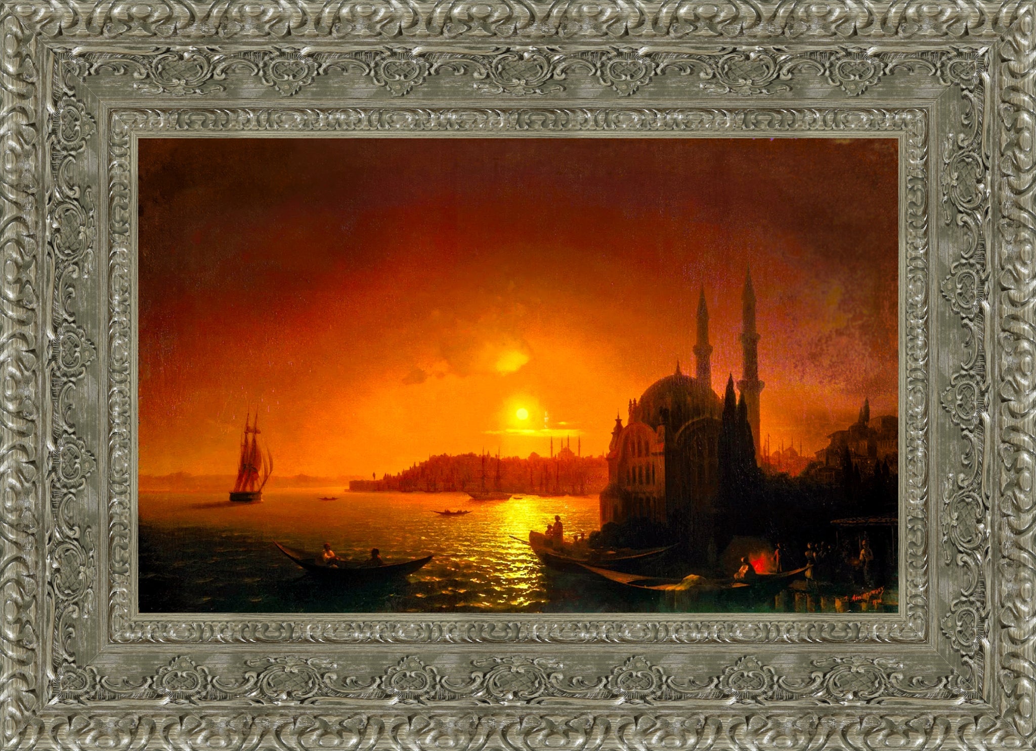 View of Constantinople by Moonlight