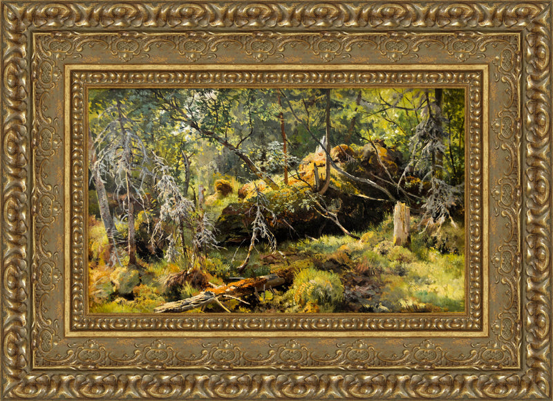 Fallen Tree: A Forest Study – Ivan Shishkin, 1892