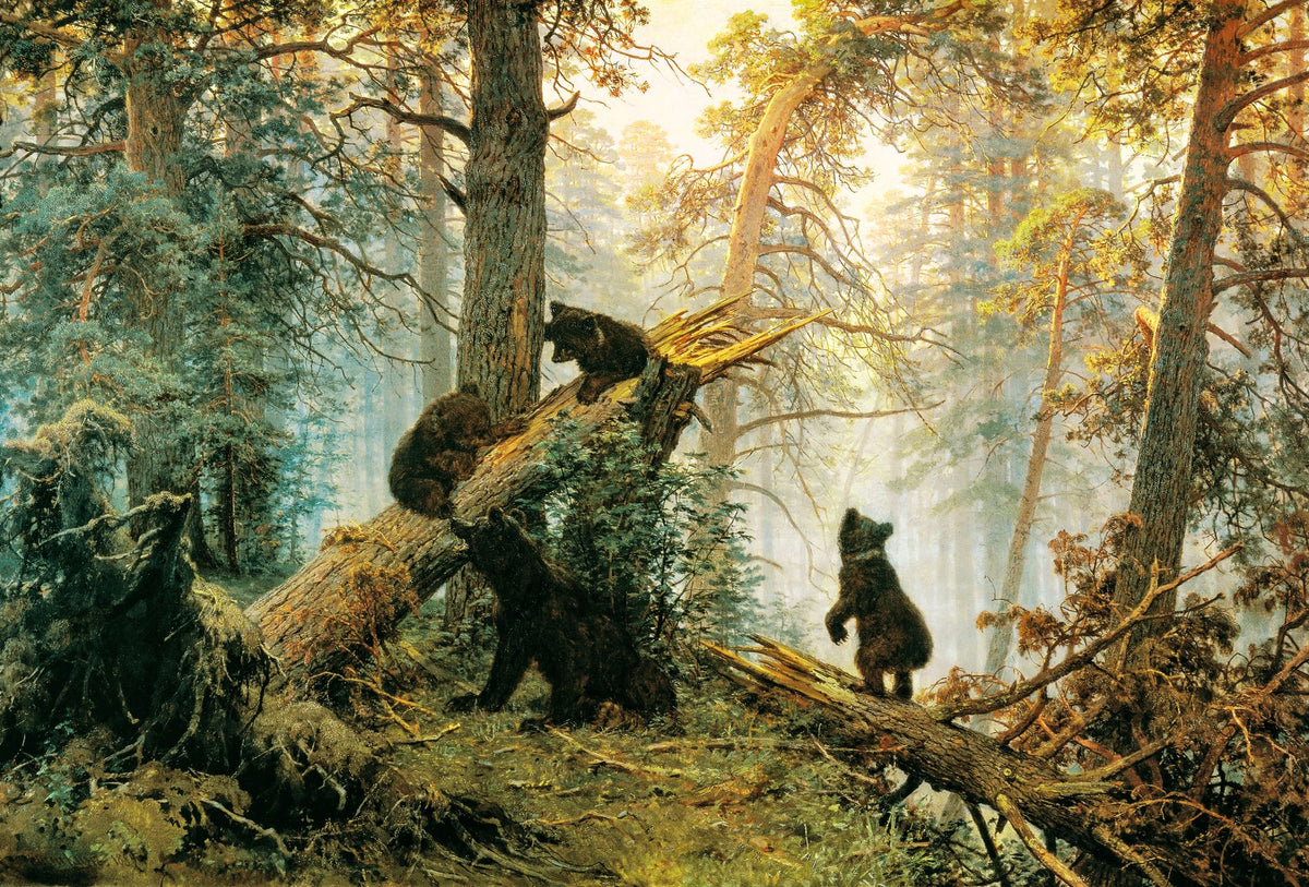 Morning in a Pine Forest – Ivan Shishkin, 1889, framed