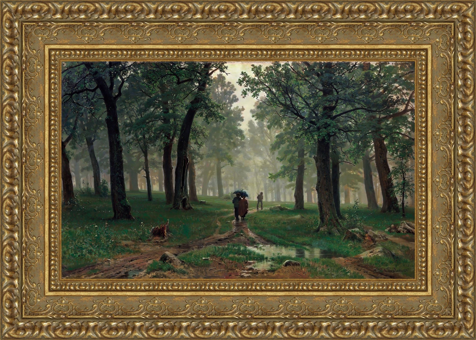Rain in an Oak Forest – Ivan Shishkin, 1891