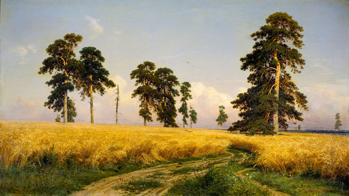 Rye – Ivan Shishkin, 1878, framed