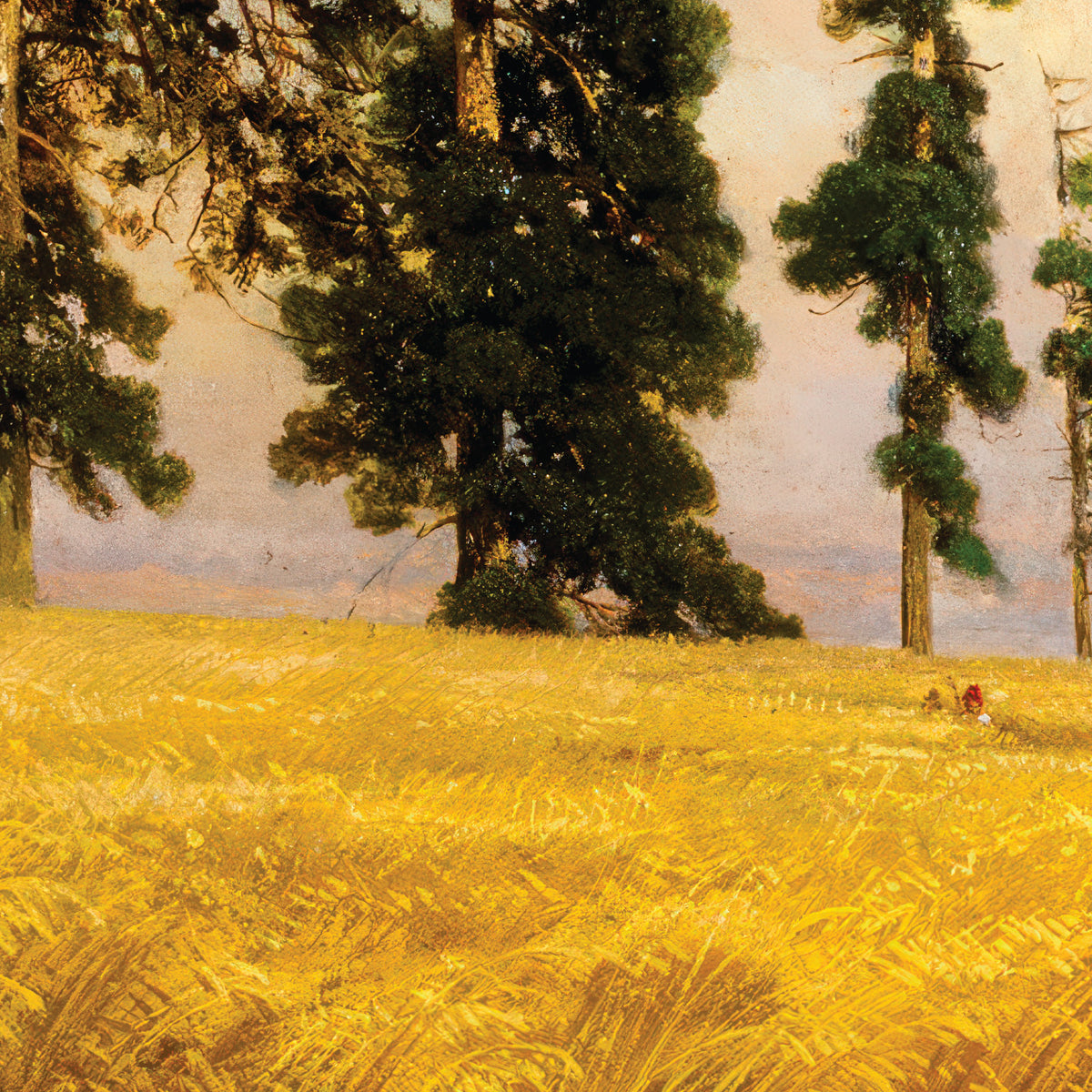 Rye – Ivan Shishkin, 1878, print detail at full resolution