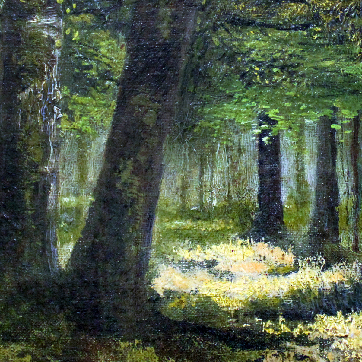 Forest of Anagoria – Ivan Shishkin, 1887, print detail at full resolution