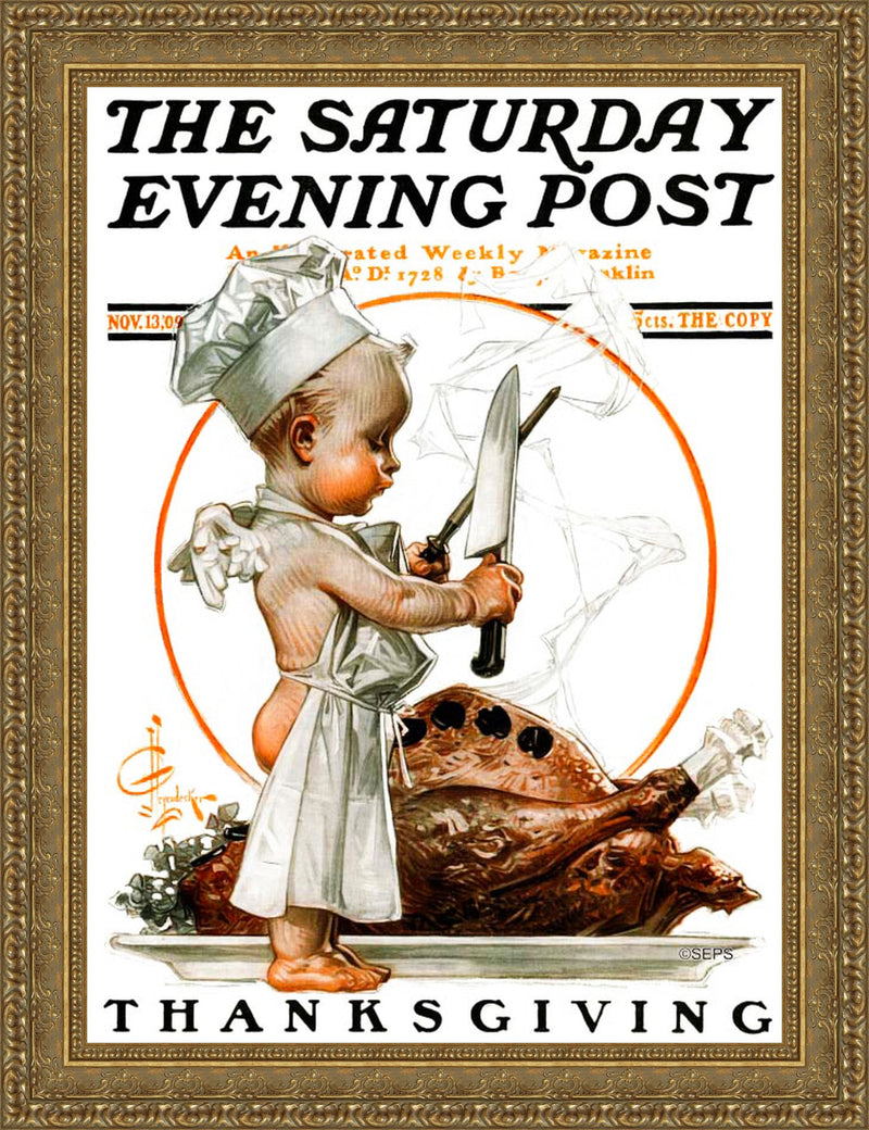 Thanksgiving – Saturday Evening Post Cover, November 13, 1909 – J. C. Leyendecker, 1909