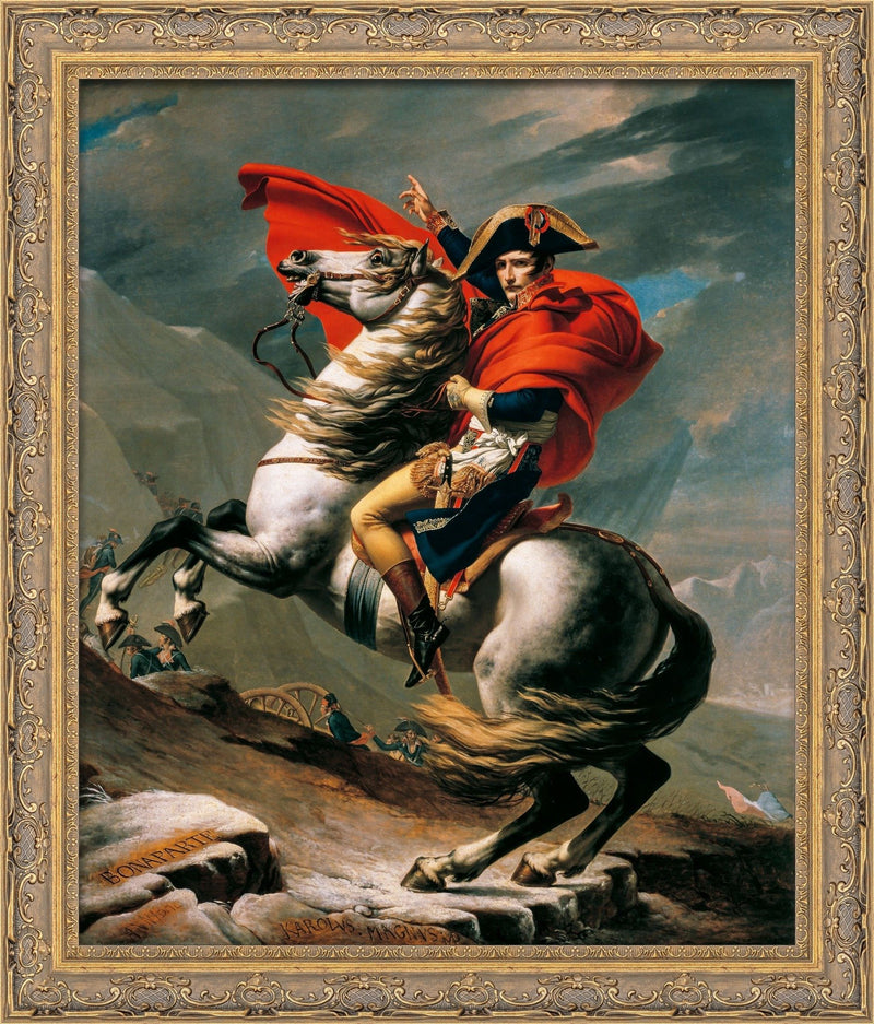 Napoleon Crossing The Alps – Jacques-Louis David, 1801