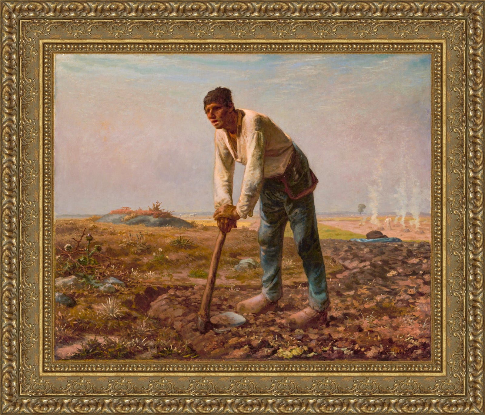Man with a Hoe – Jean-François Millet, c. 1860-1862