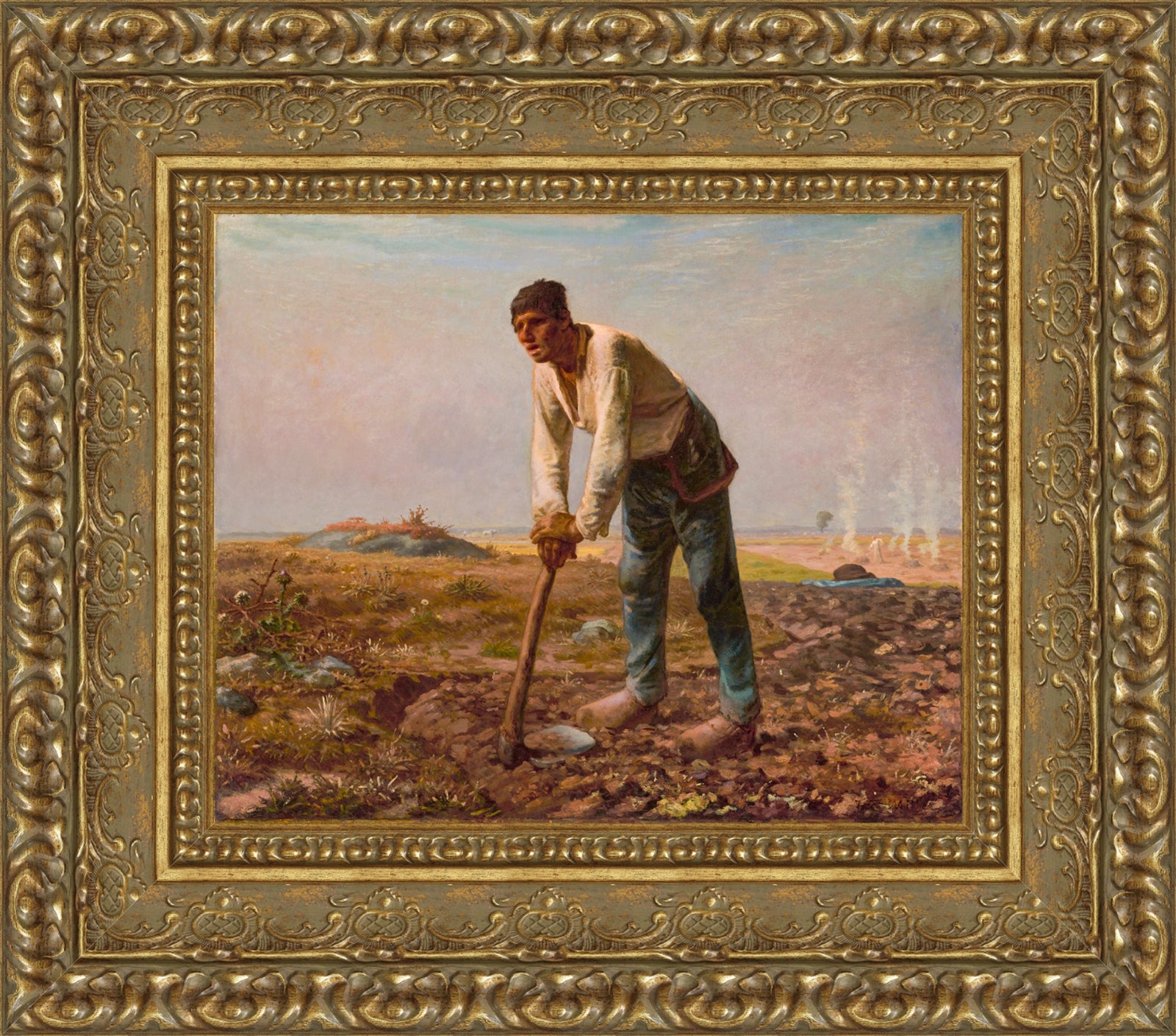 Man with a Hoe – Jean-François Millet, c. 1860-1862