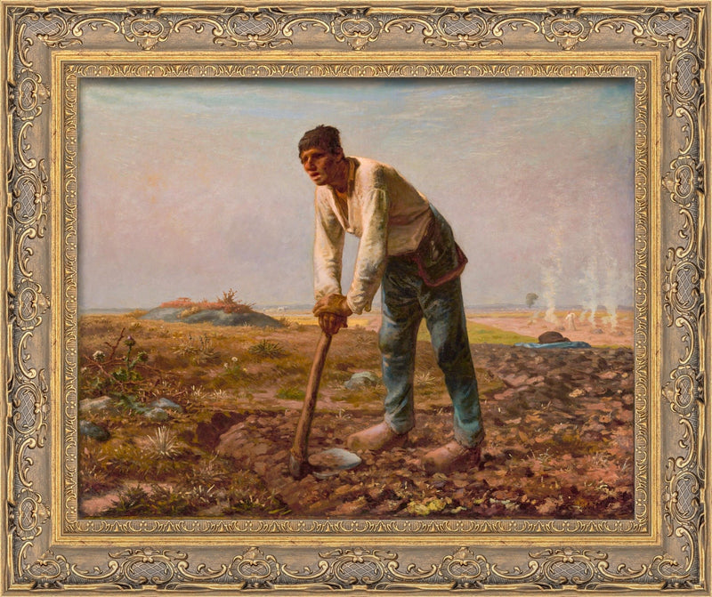 Man with a Hoe – Jean-François Millet, c. 1860-1862