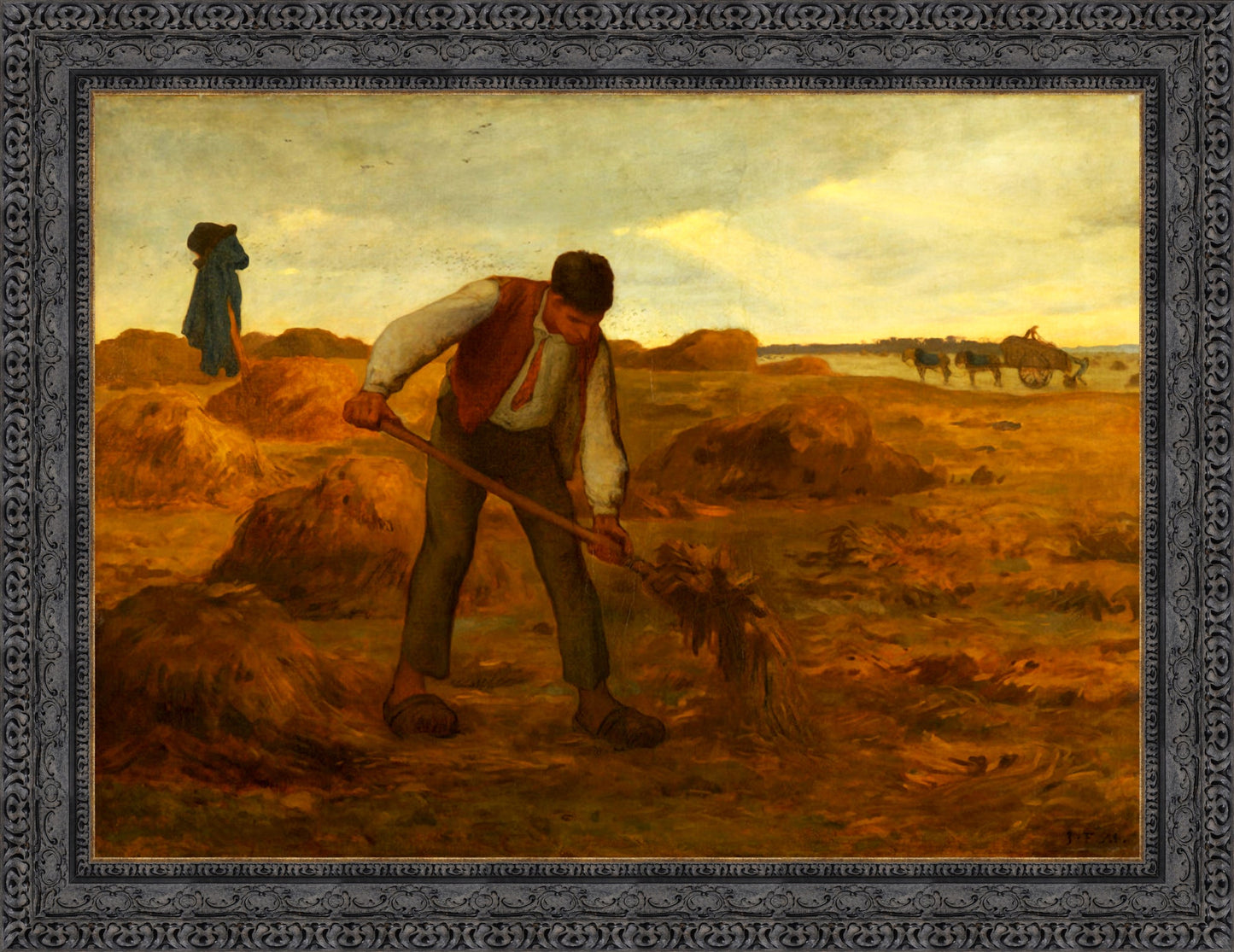 Peasant Spreading Manure