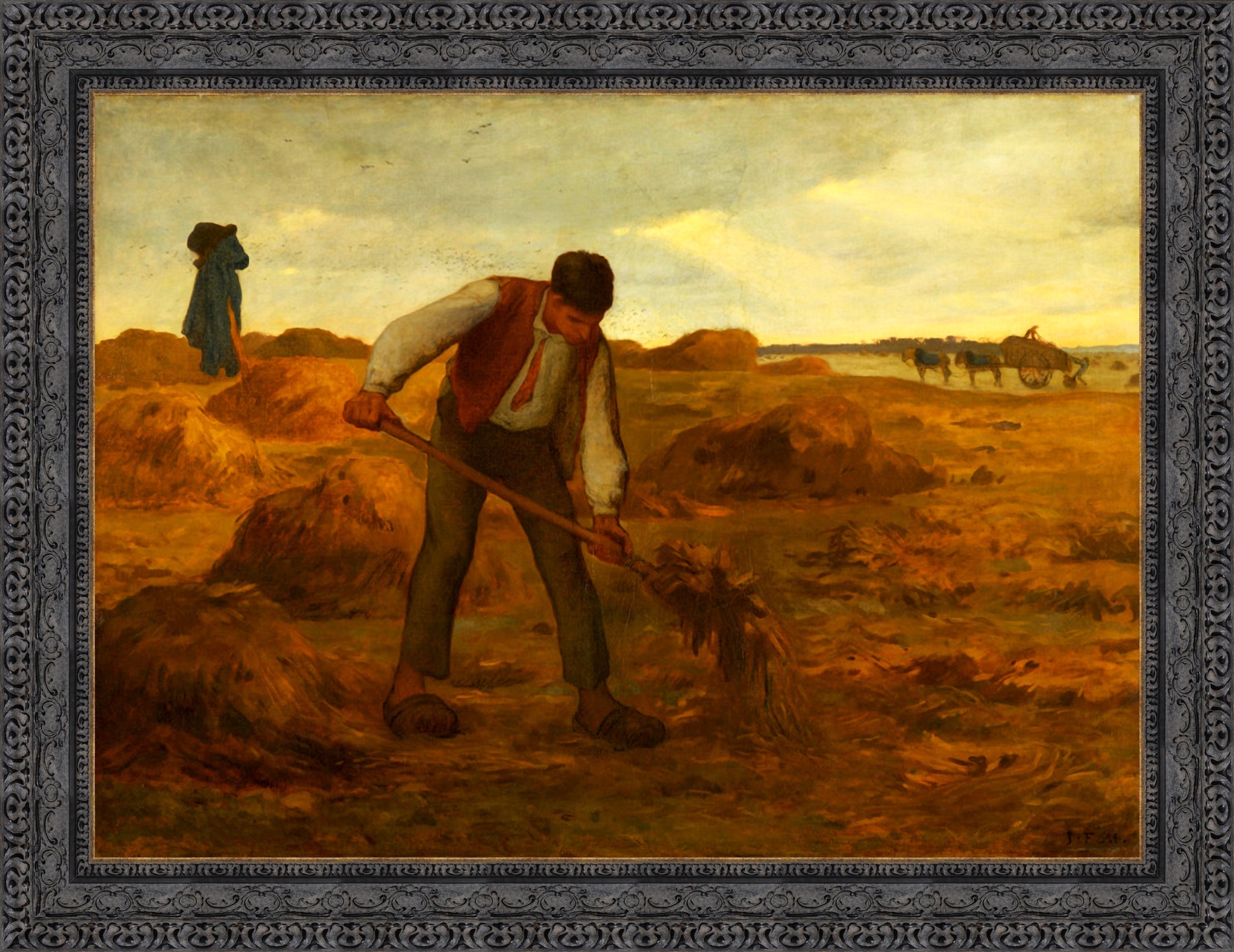 Peasant Spreading Manure