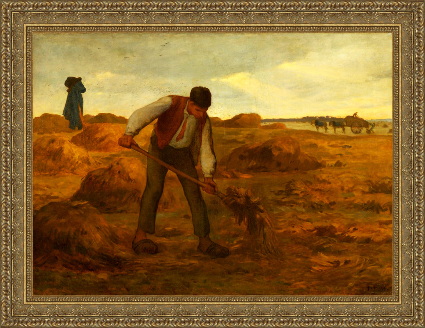 Peasant Spreading Manure