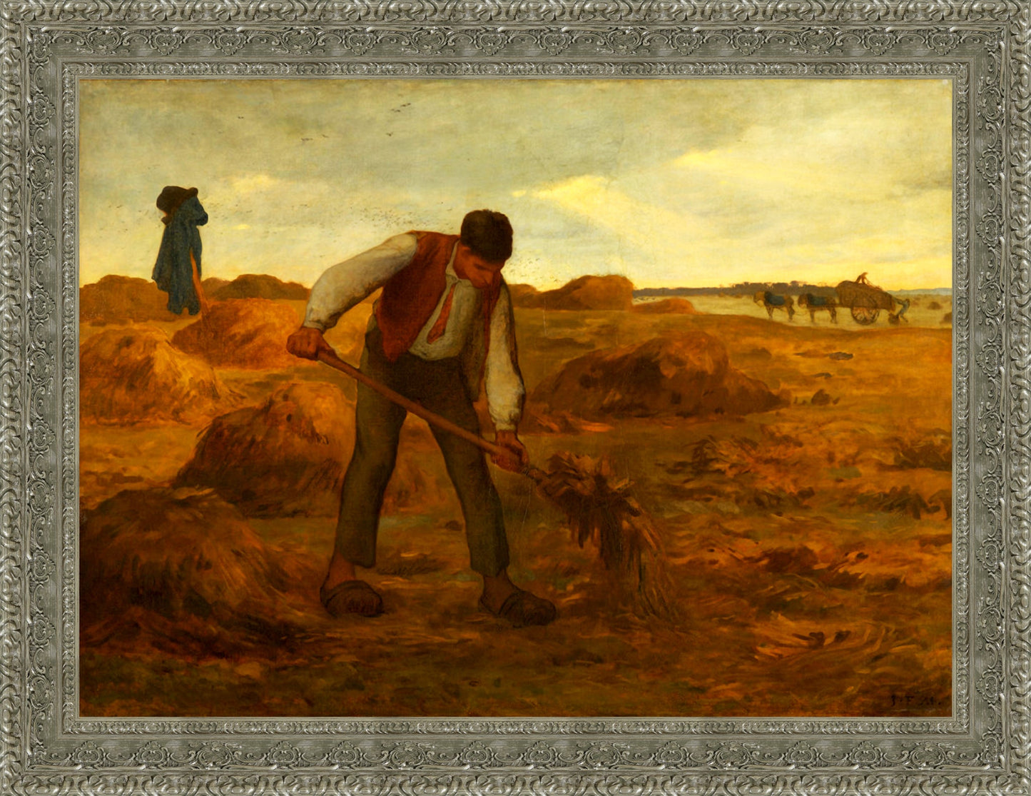 Peasant Spreading Manure