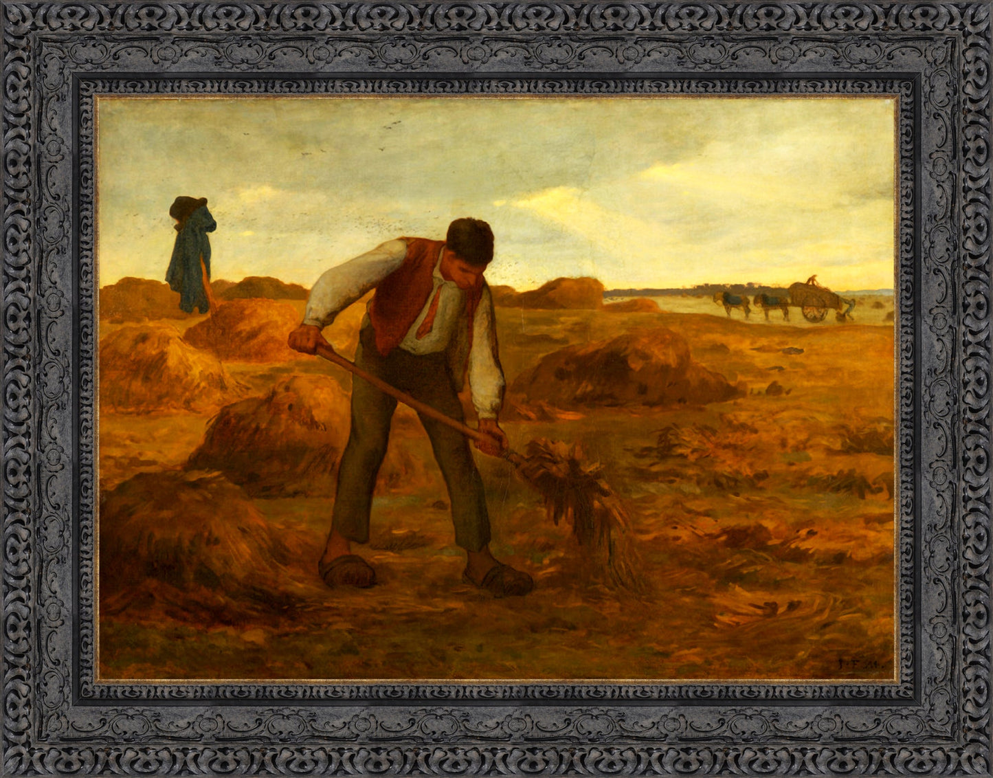 Peasant Spreading Manure