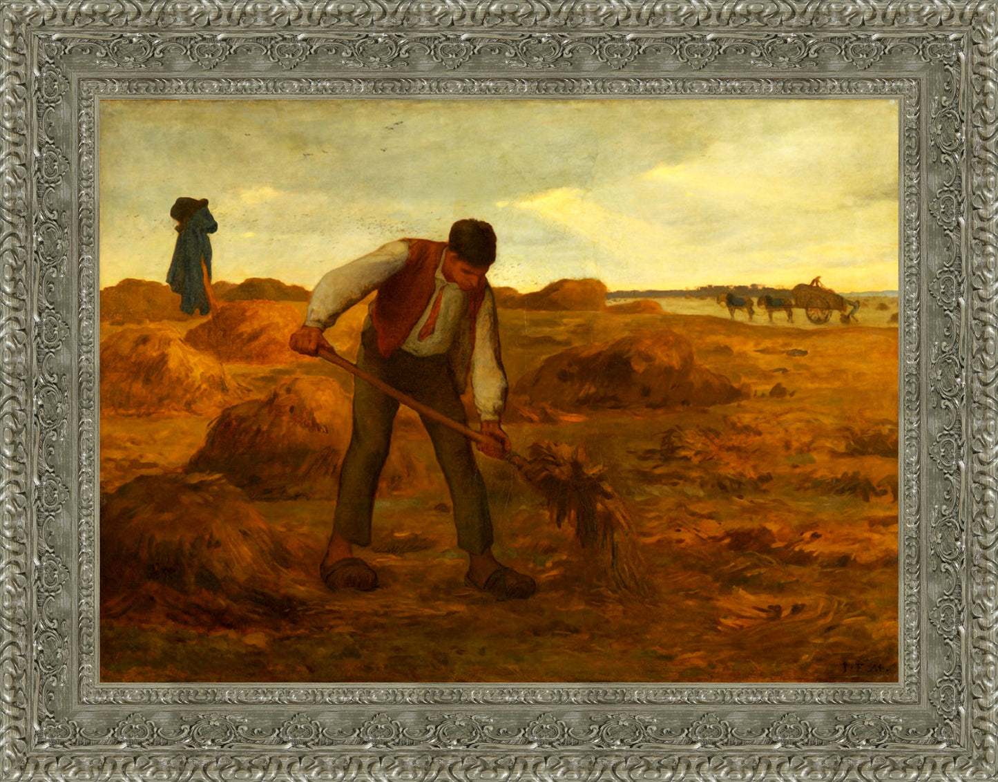 Peasant Spreading Manure