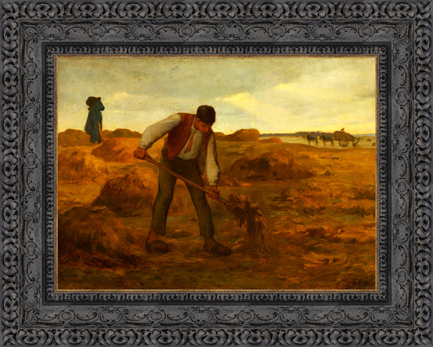 Peasant Spreading Manure