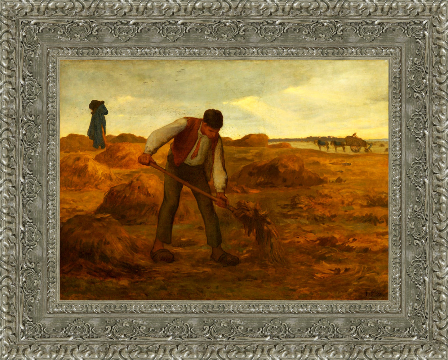 Peasant Spreading Manure